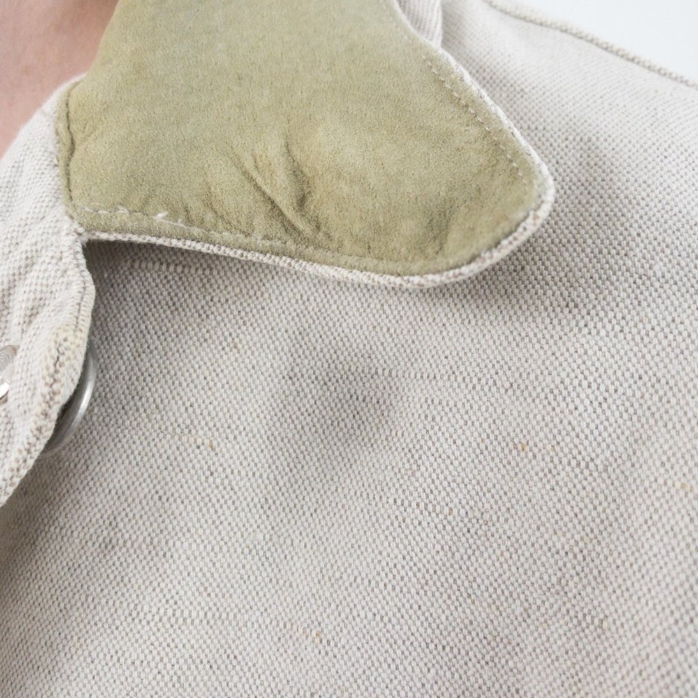 Vintage 90s GAP M Field Utility Jacket Natural - Picture 3 of 14